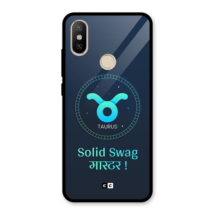 Solid Tauras Glass Back Case for Redmi A2