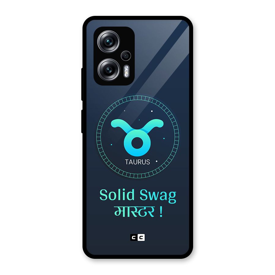 Solid Tauras Glass Back Case for Redmi K50i