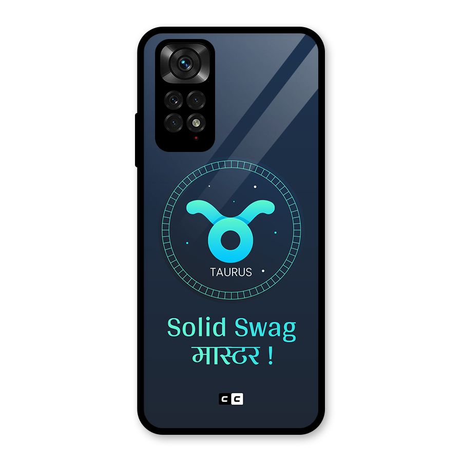 Solid Tauras Glass Back Case for Redmi Note 11