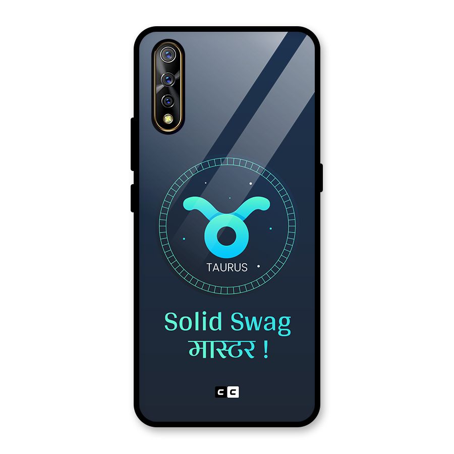 Solid Tauras Glass Back Case for Vivo S1