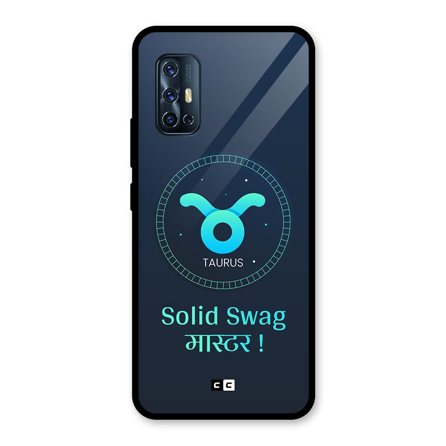 Solid Tauras Glass Back Case for Vivo V17