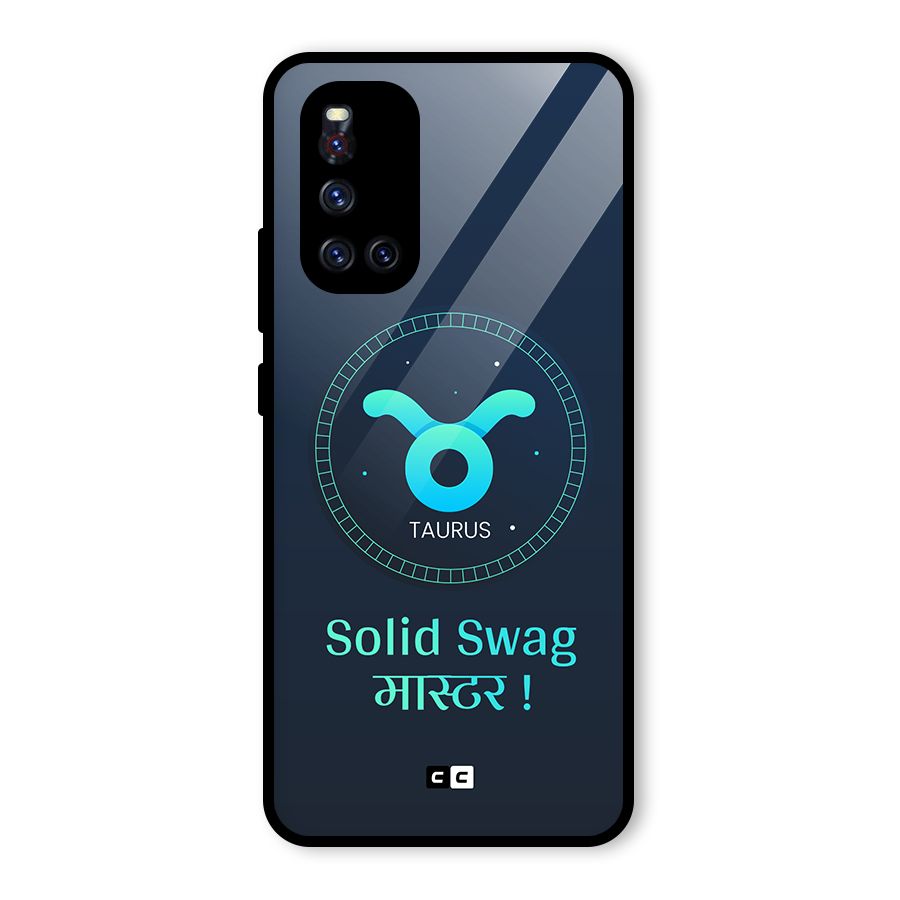 Solid Tauras Glass Back Case for Vivo V19