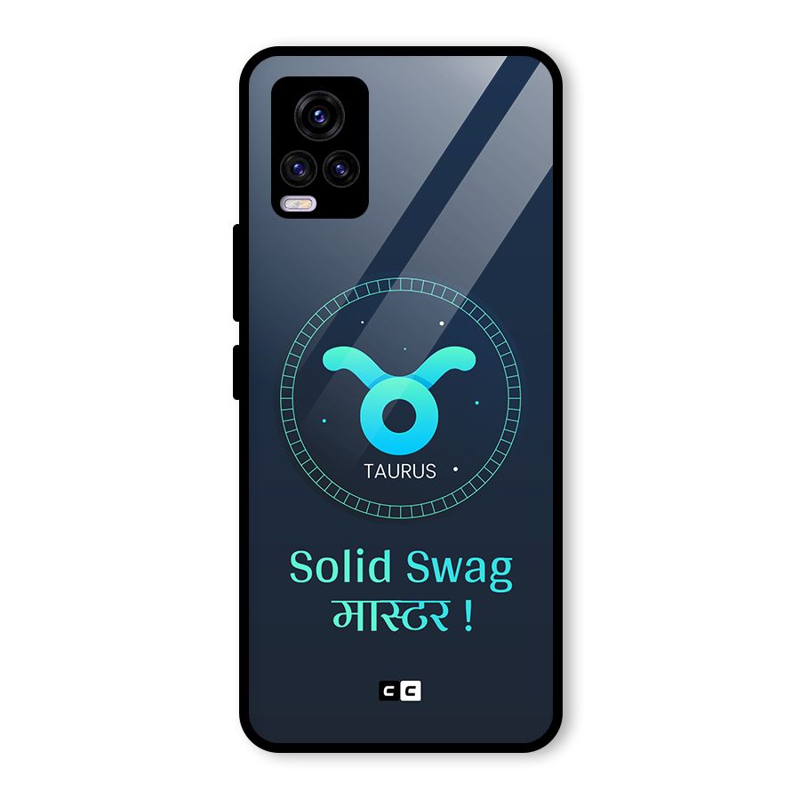 Solid Tauras Glass Back Case for Vivo V20