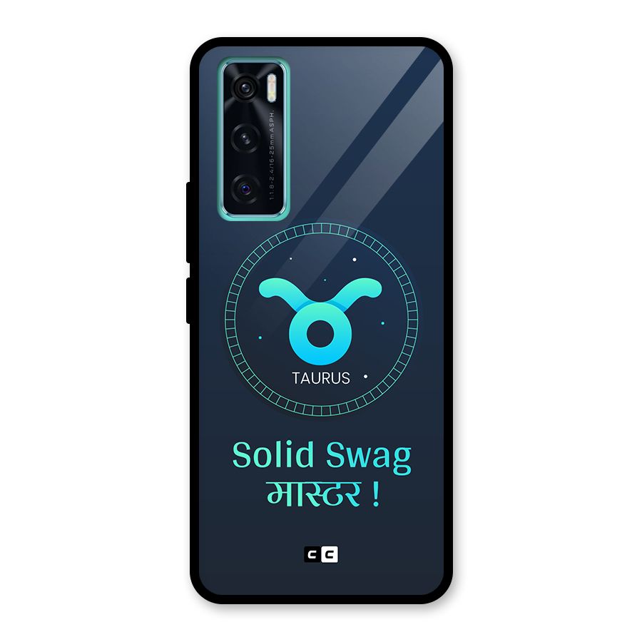 Solid Tauras Glass Back Case for Vivo V20 SE
