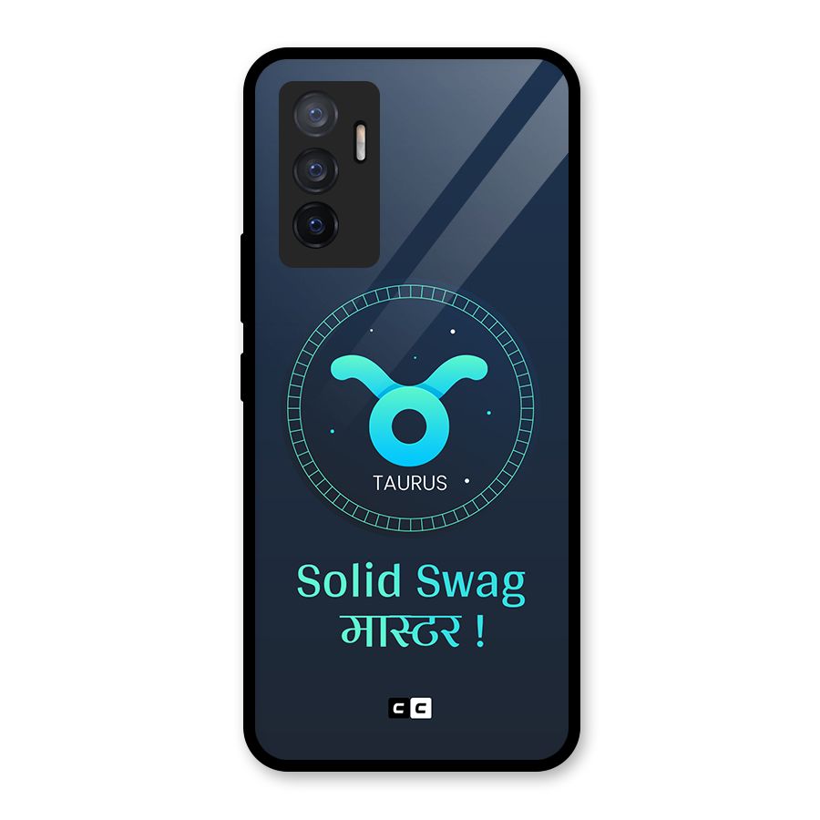 Solid Tauras Glass Back Case for Vivo V23e