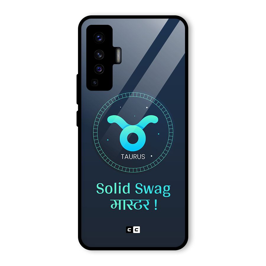 Solid Tauras Glass Back Case for Vivo X50