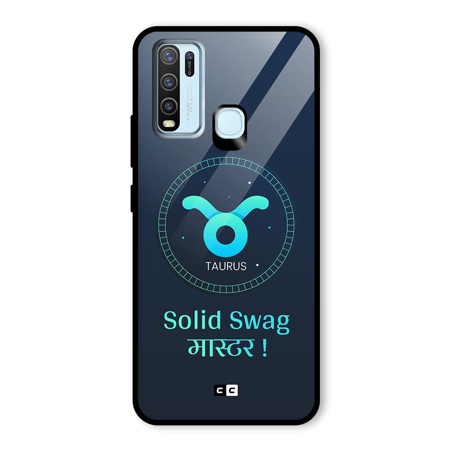 Solid Tauras Glass Back Case for Vivo Y50