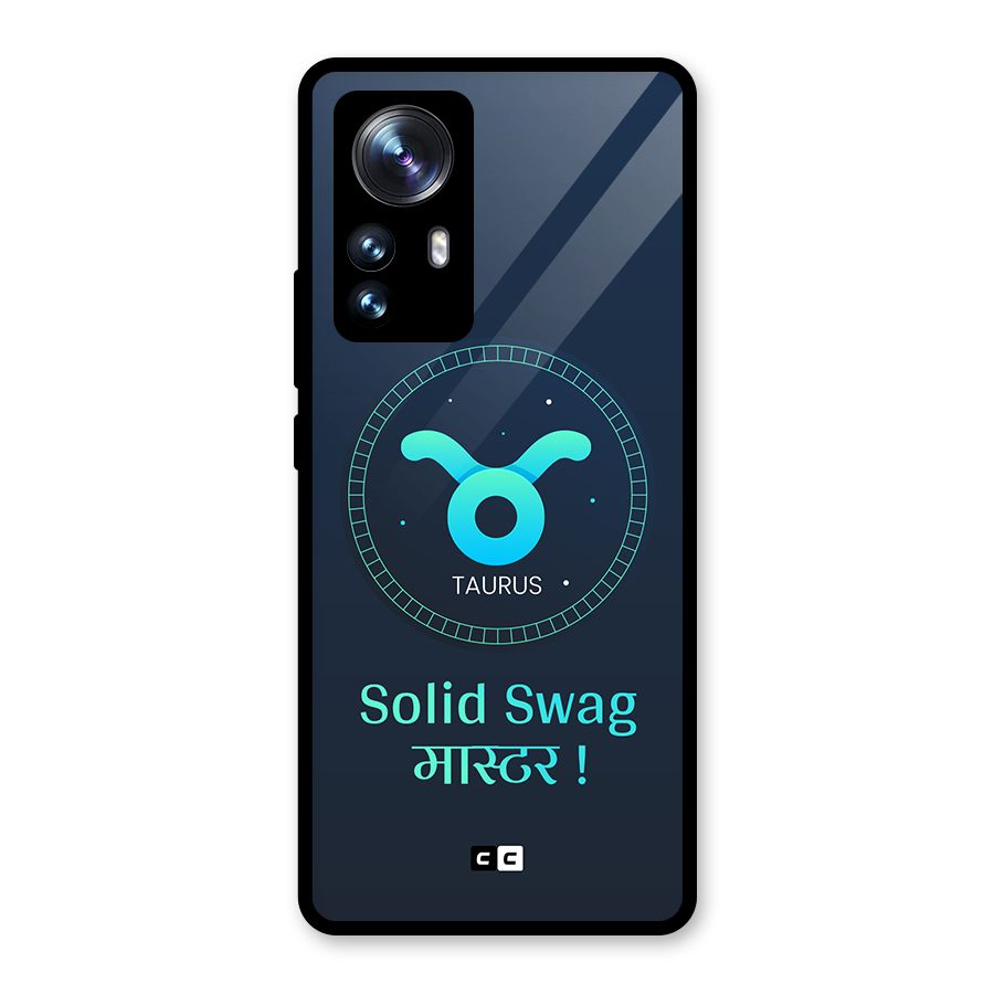 Solid Tauras Glass Back Case for Xiaomi 12 Pro