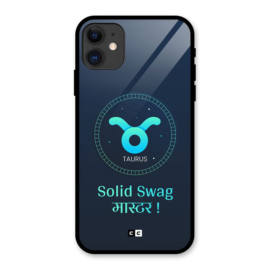 Solid Tauras Glass Back Case for iPhone 11