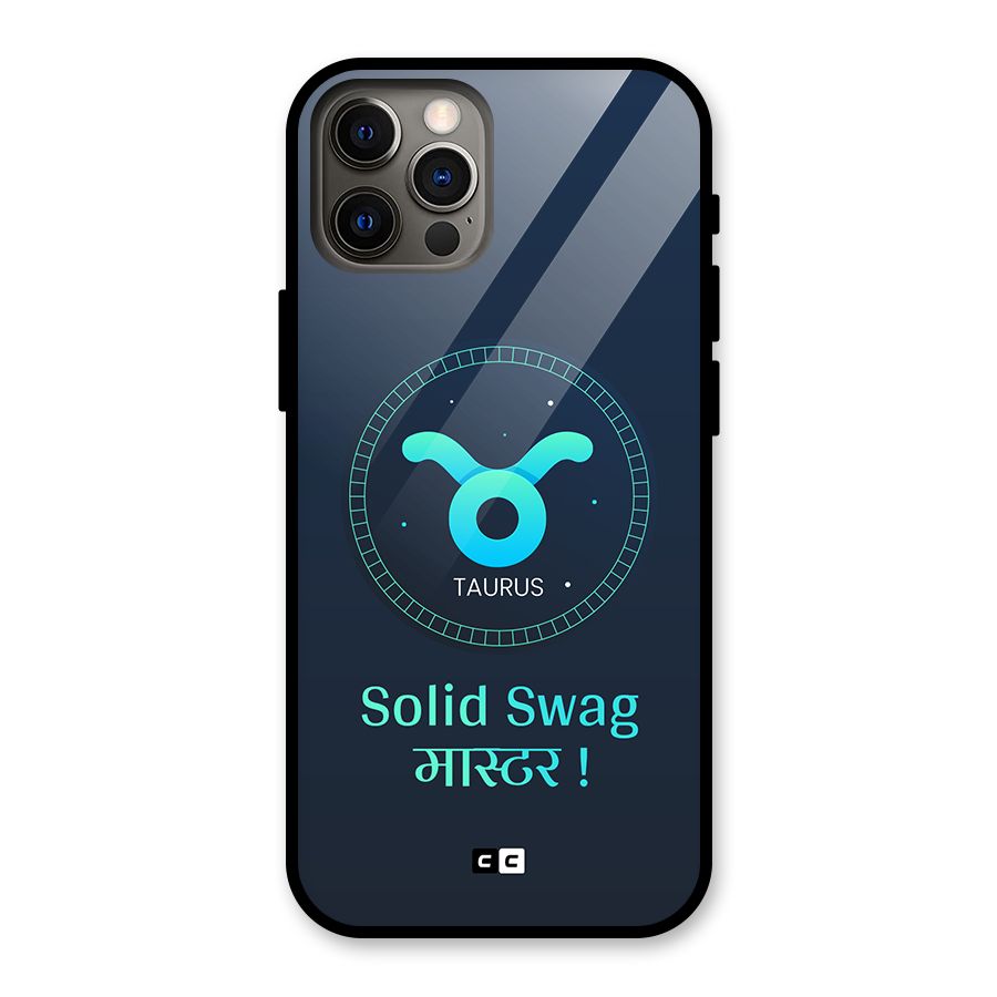 Solid Tauras Glass Back Case for iPhone 12 Pro