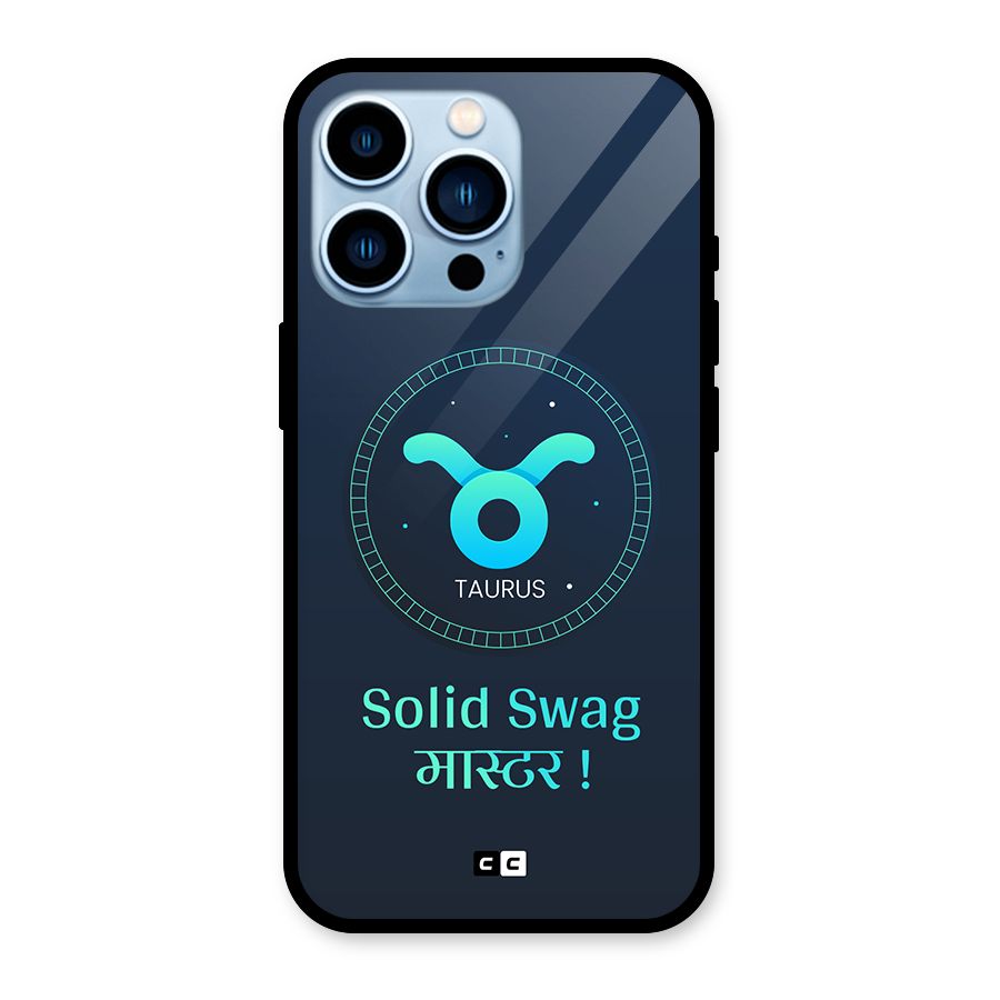 Solid Tauras Glass Back Case for iPhone 13 Pro