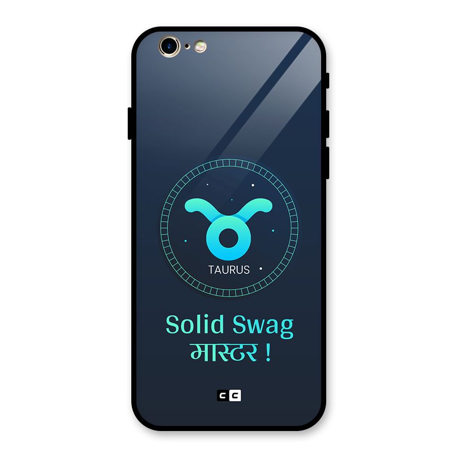 Solid Tauras Glass Back Case for iPhone 6 6S