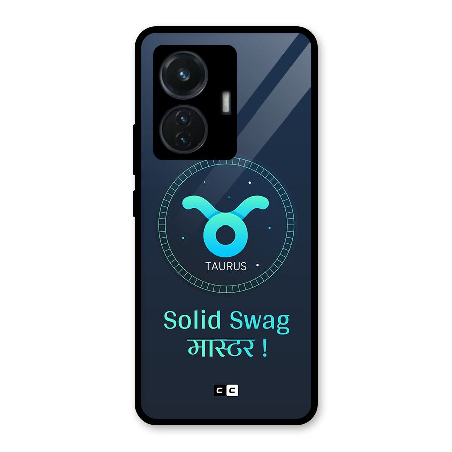 Solid Tauras Glass Back Case for iQOO Z6 44W