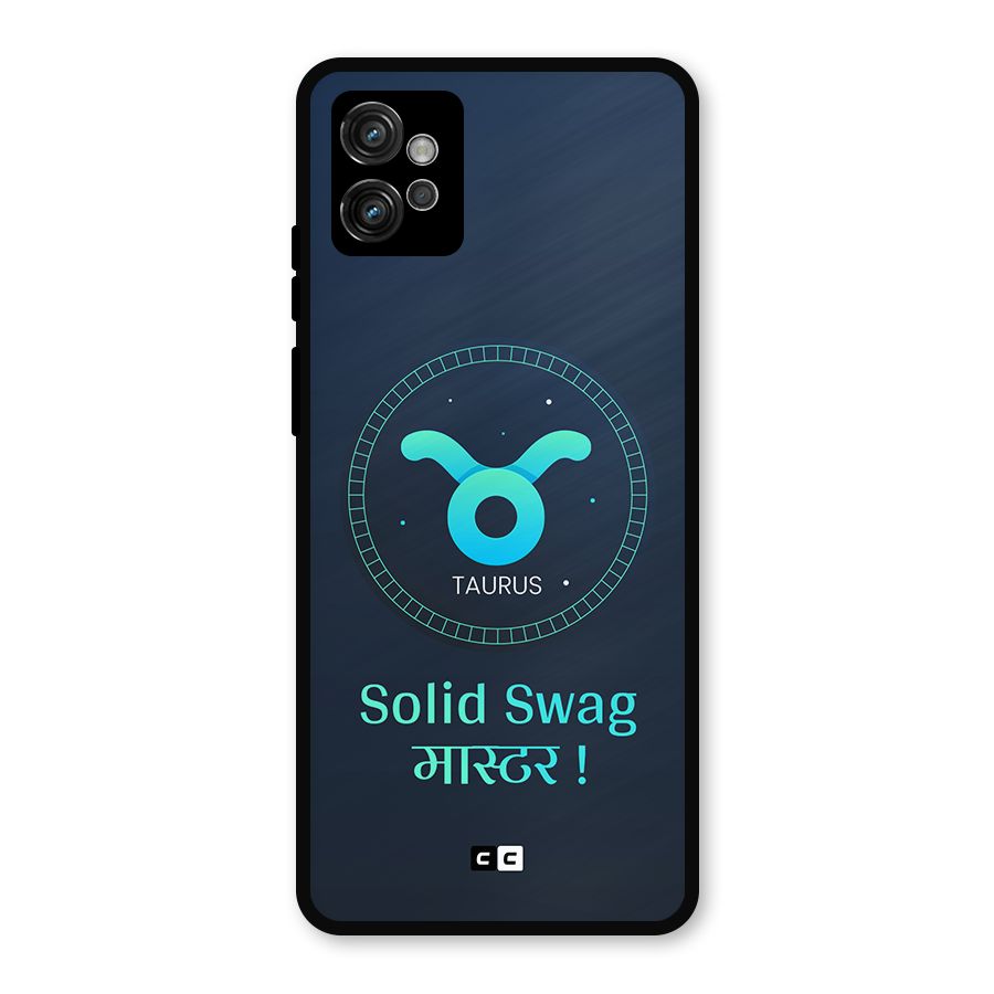 Solid Tauras Metal Back Case for Moto G32
