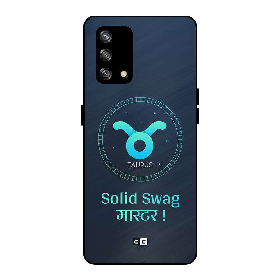 Solid Tauras Metal Back Case for Oppo F19s