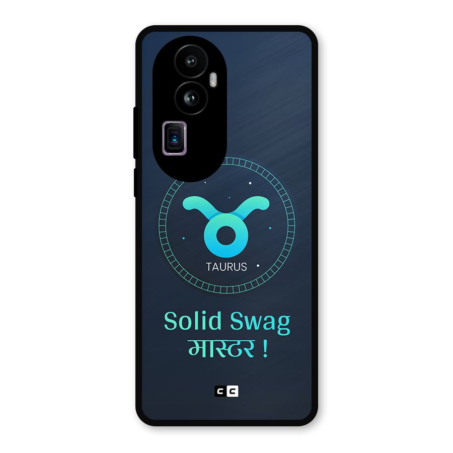 Solid Tauras Metal Back Case for Oppo Reno10 Pro Plus