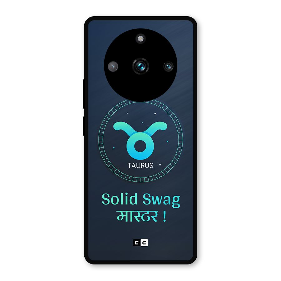 Solid Tauras Metal Back Case for Realme 11 Pro