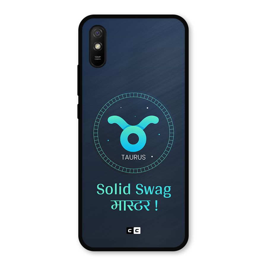 Solid Tauras Metal Back Case for Redmi 9a