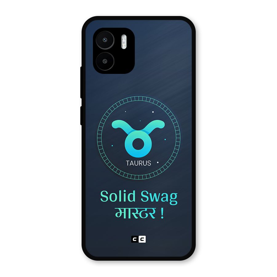 Solid Tauras Metal Back Case for Redmi A1
