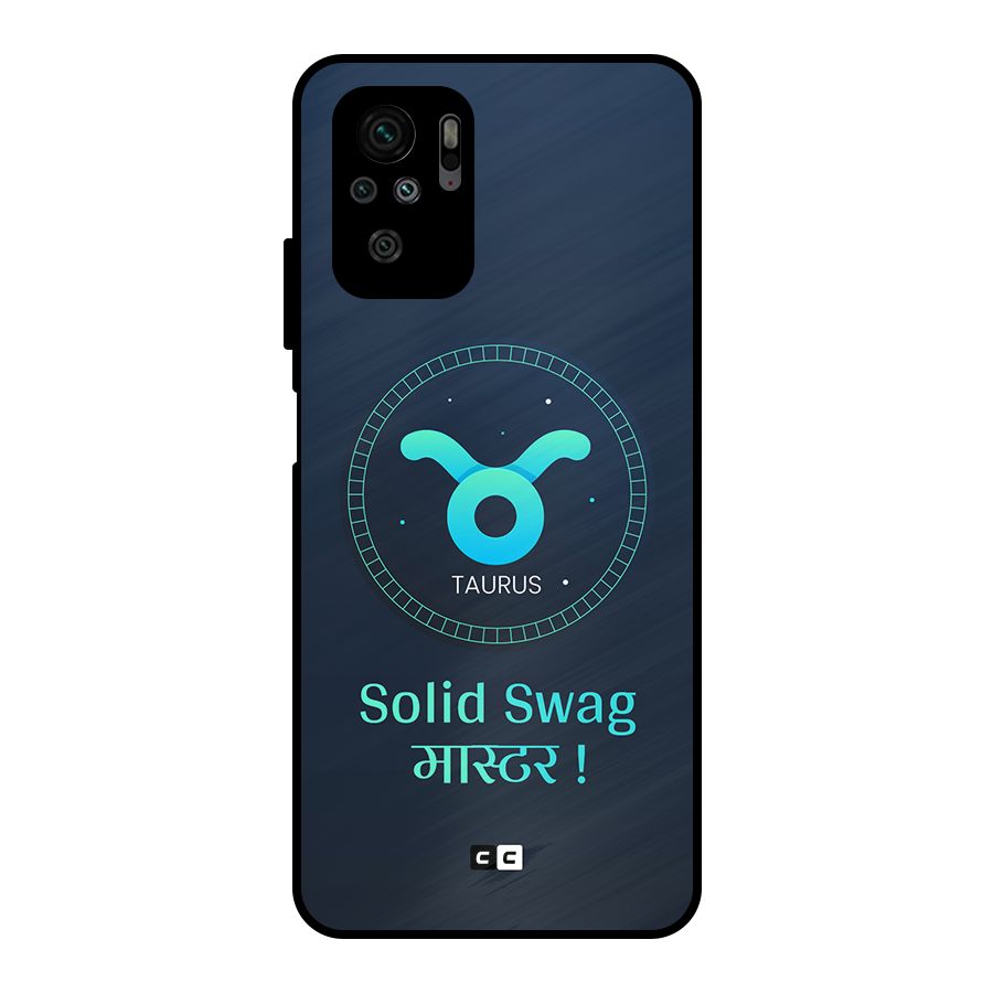 Solid Tauras Metal Back Case for Redmi Note 10S