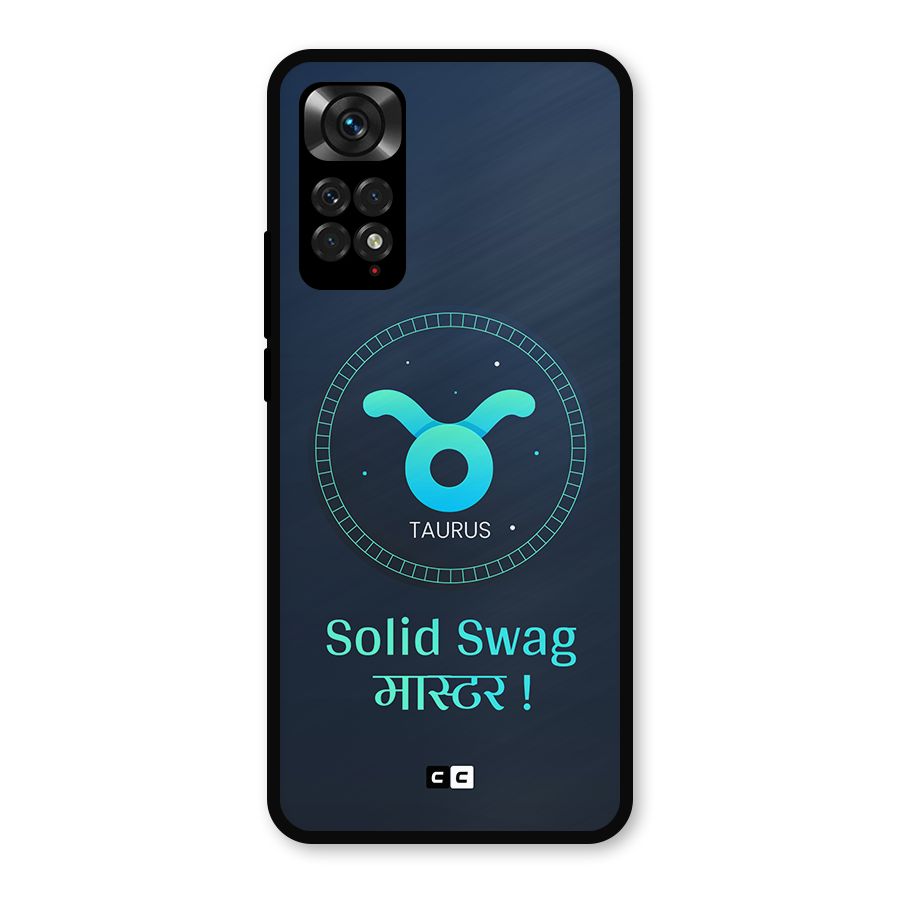 Solid Tauras Metal Back Case for Redmi Note 11s