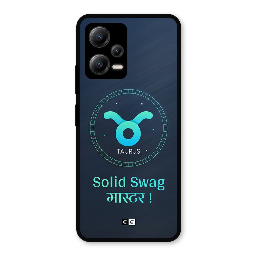 Solid Tauras Metal Back Case for Redmi Note 12 5G