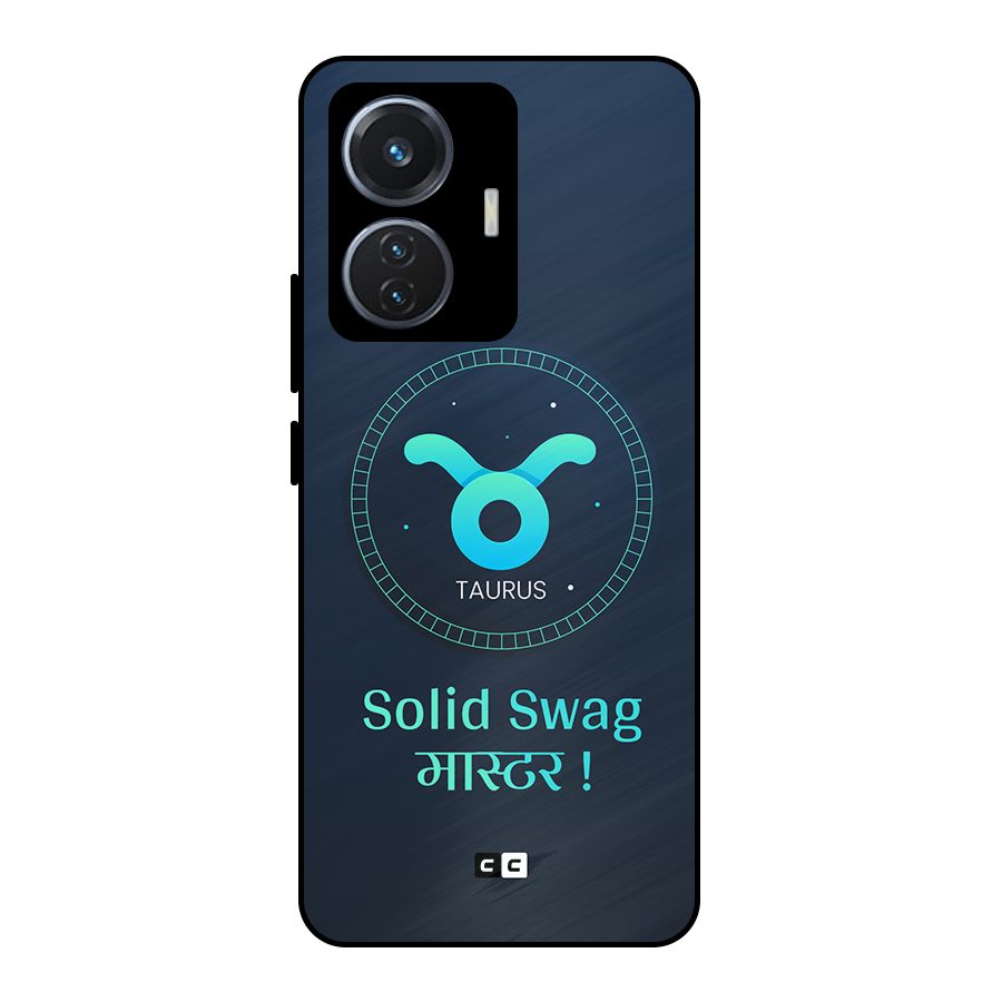 Solid Tauras Metal Back Case for Vivo T1 44W