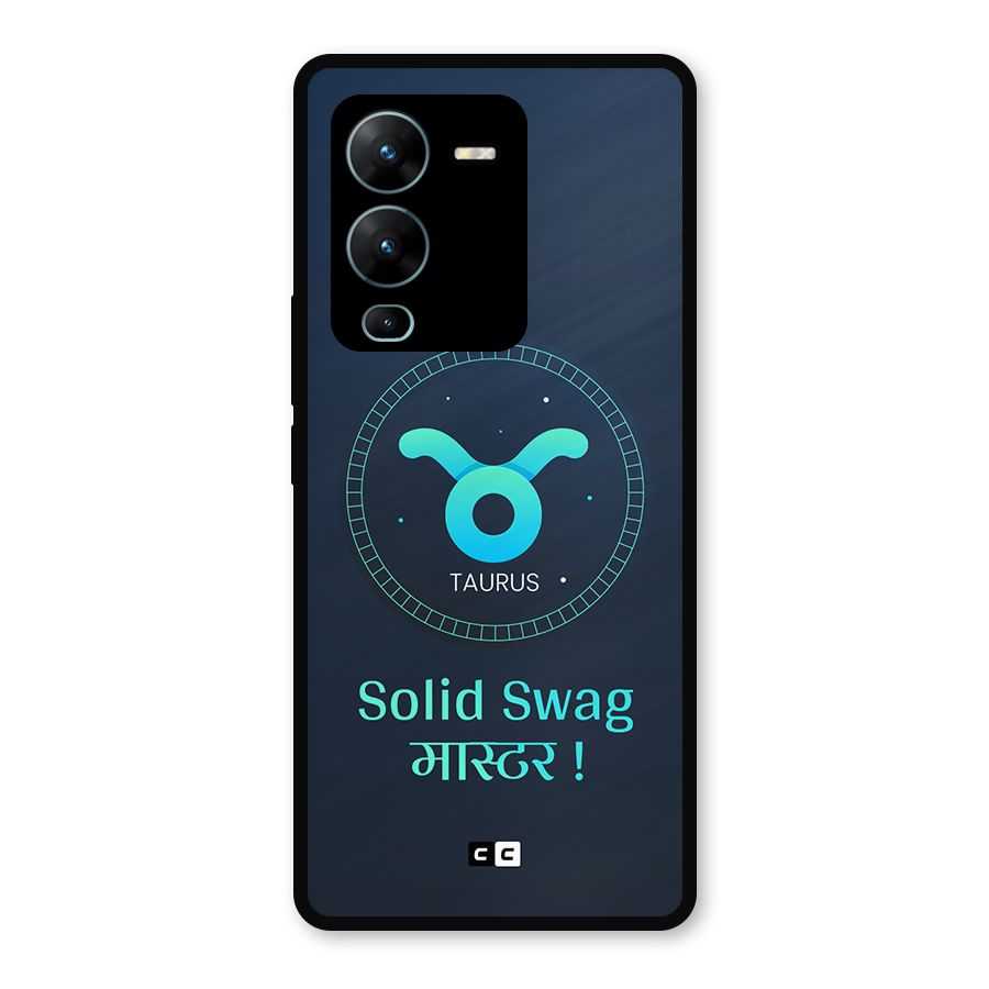 Solid Tauras Metal Back Case for Vivo V25 Pro