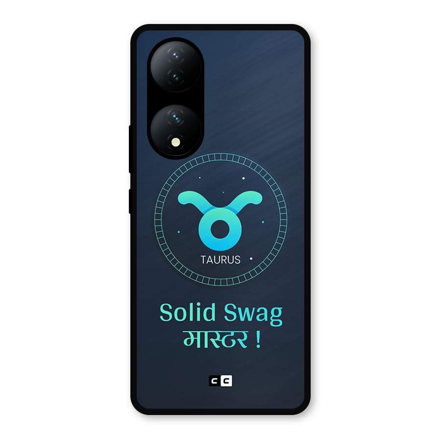 Solid Tauras Metal Back Case for Vivo Y100