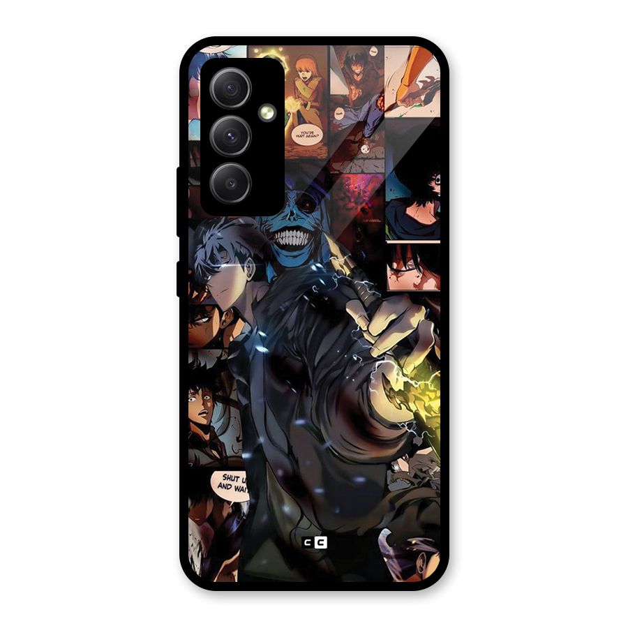 Solo Leveling Glass Back Case for Galaxy A34