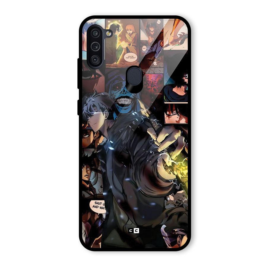 Solo Leveling Glass Back Case for Galaxy M11