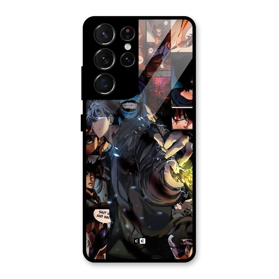 Solo Leveling Glass Back Case for Galaxy S21 Ultra 5G