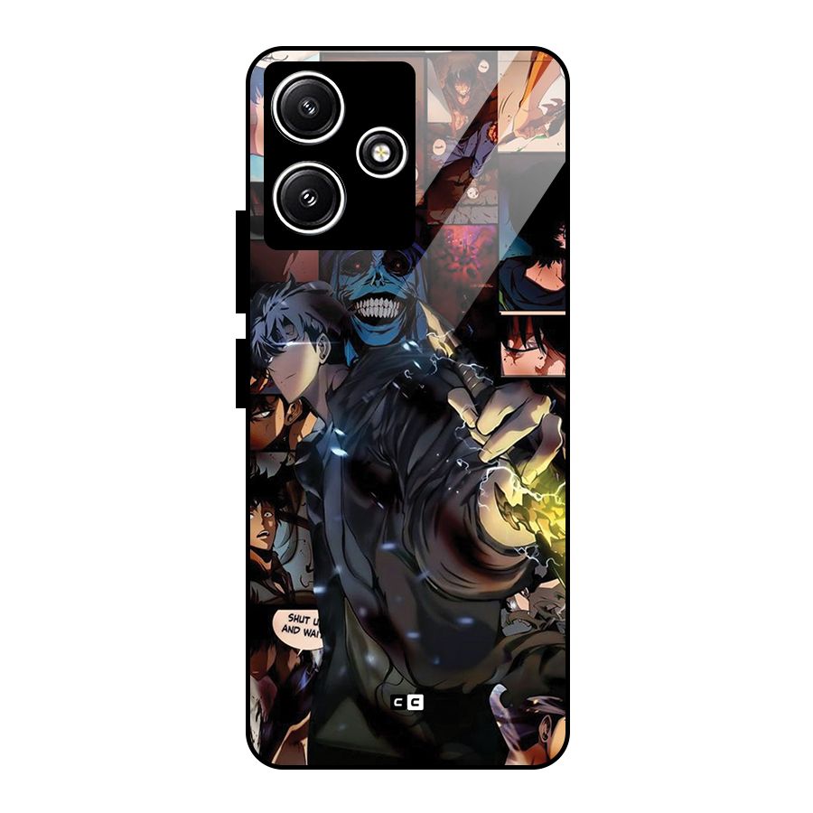 Solo Leveling Glass Back Case for Redmi 12 5G