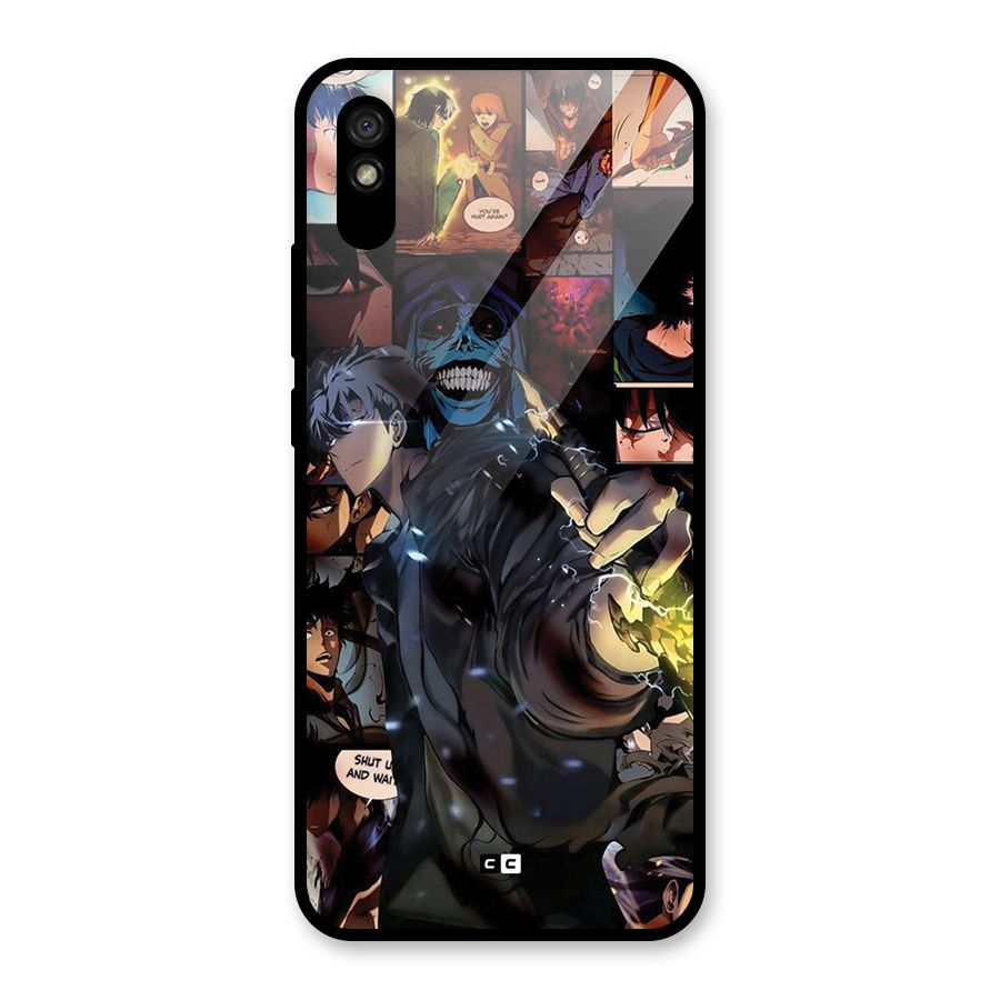 Solo Leveling Glass Back Case for Redmi 9i