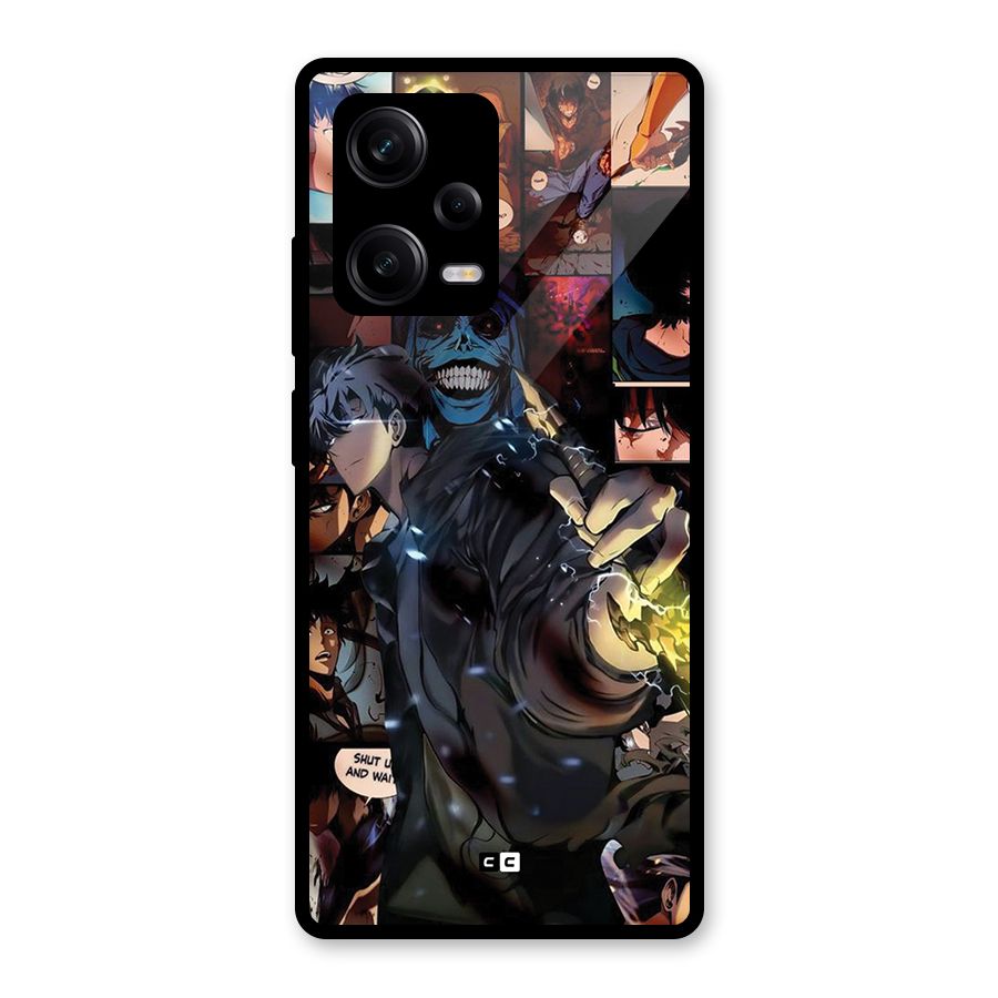 Solo Leveling Glass Back Case for Redmi Note 12 Pro
