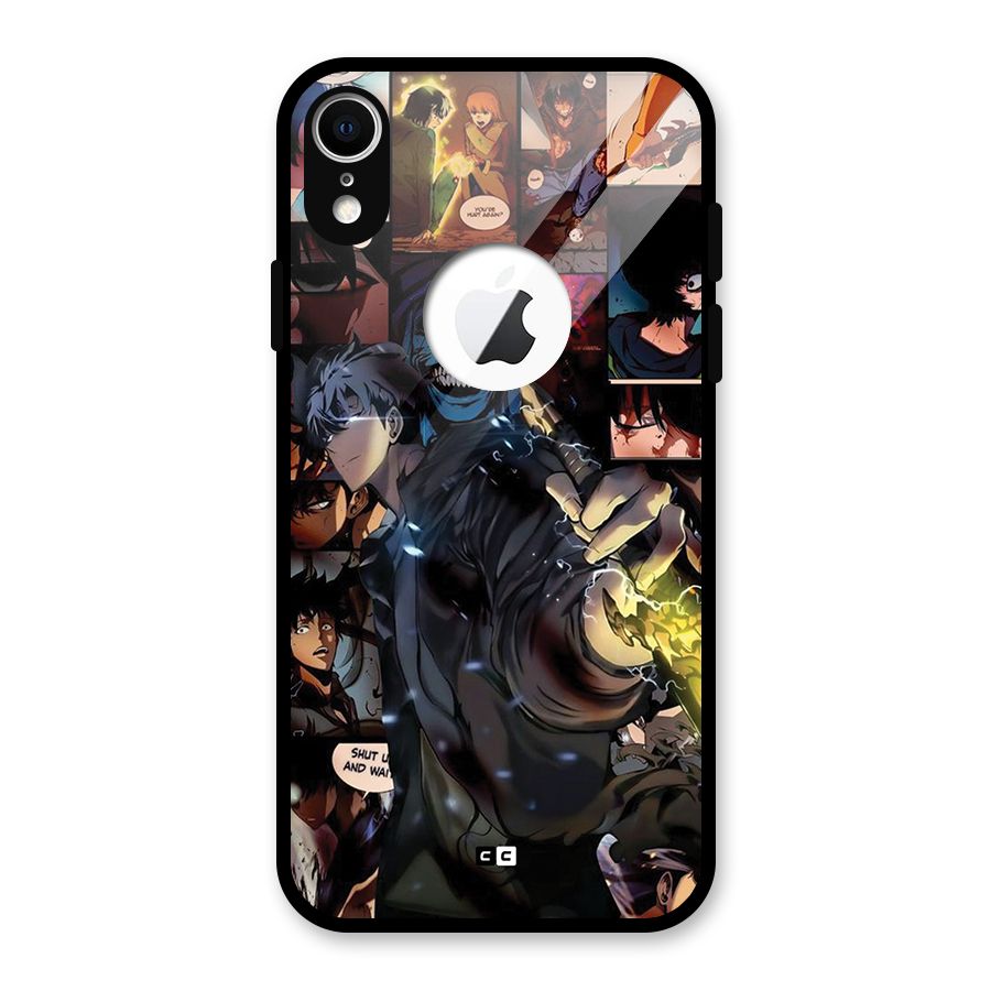 Solo Leveling Glass Back Case for iPhone XR Logo Cut