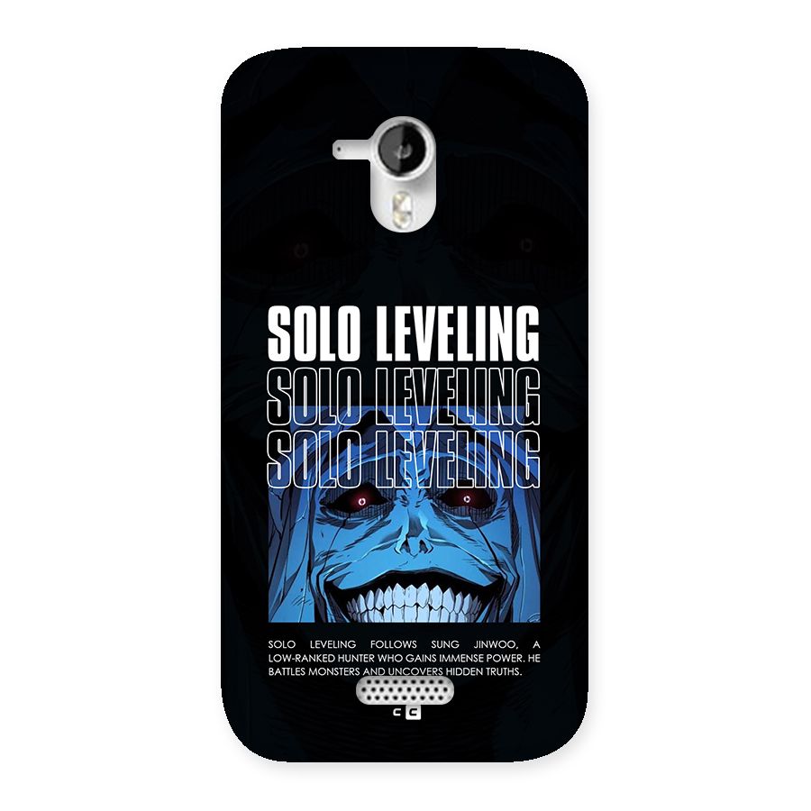 Solo Leveling Typo Back Case for Canvas HD A116