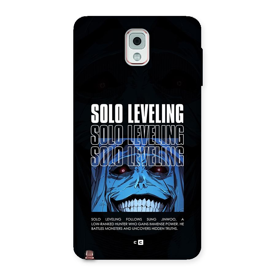 Solo Leveling Typo Back Case for Galaxy Note 3