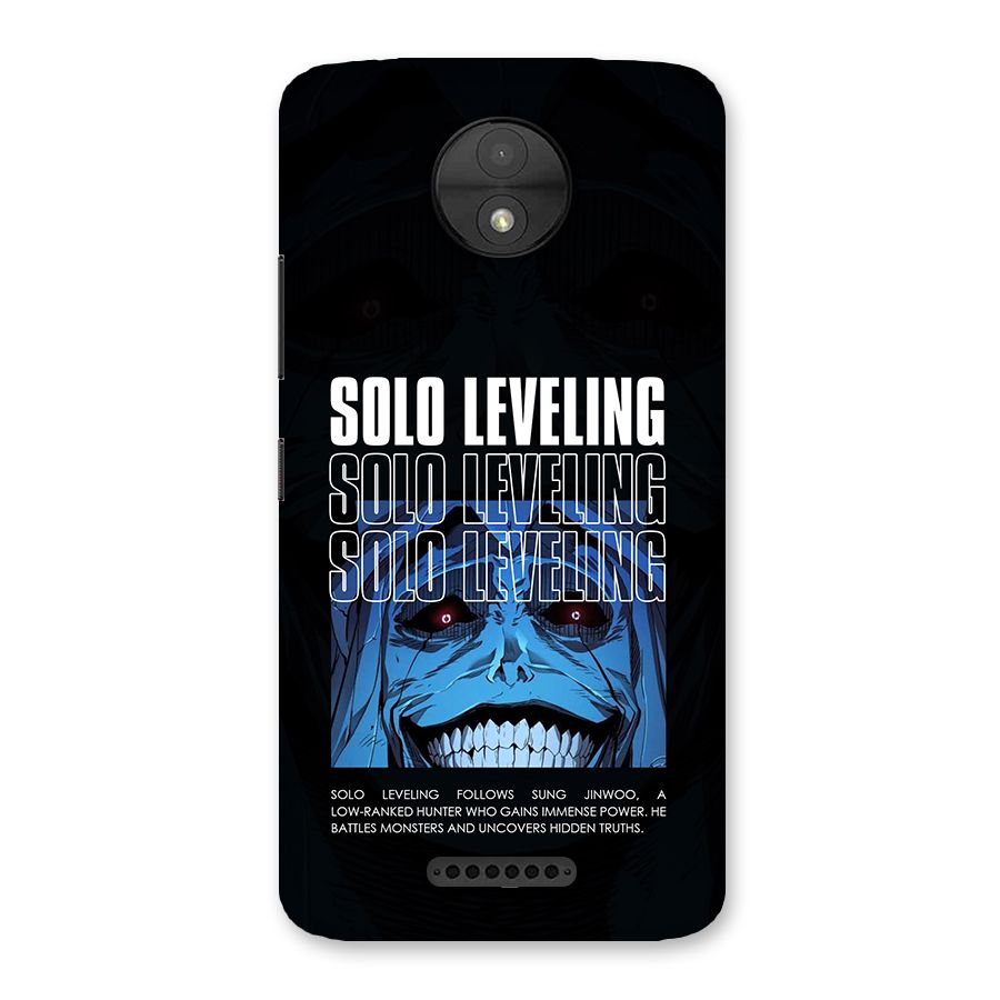 Solo Leveling Typo Back Case for Moto C