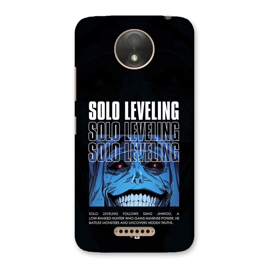 Solo Leveling Typo Back Case for Moto C Plus
