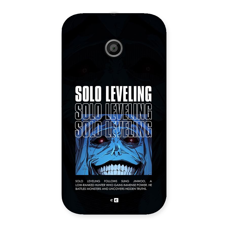 Solo Leveling Typo Back Case for Moto E