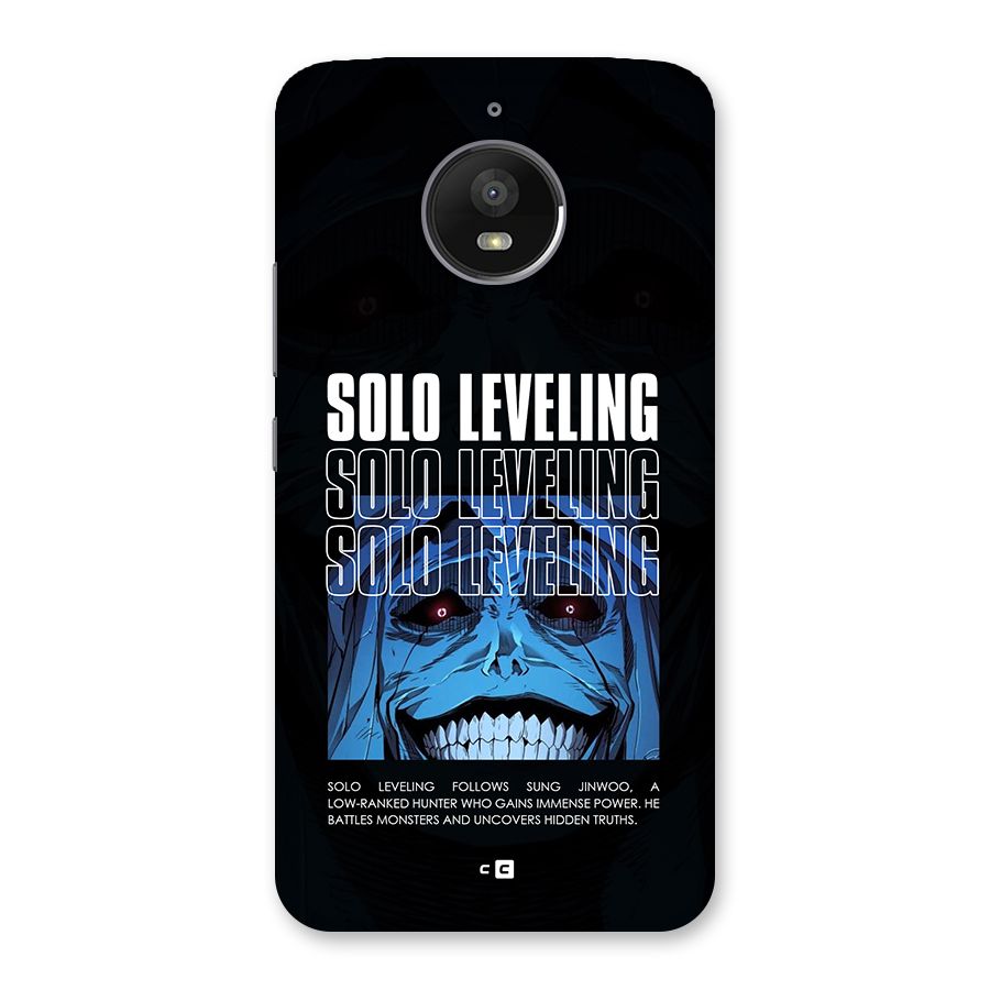 Solo Leveling Typo Back Case for Moto E4 Plus