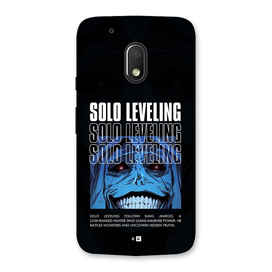 Solo Leveling Typo Back Case for Moto G4 Play