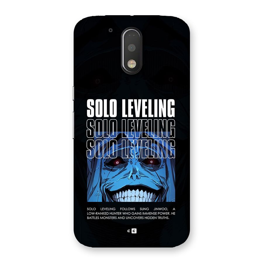 Solo Leveling Typo Back Case for Moto G4 Plus