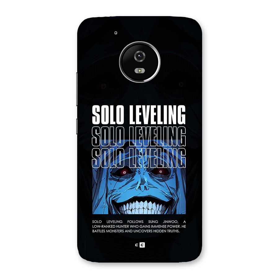 Solo Leveling Typo Back Case for Moto G5