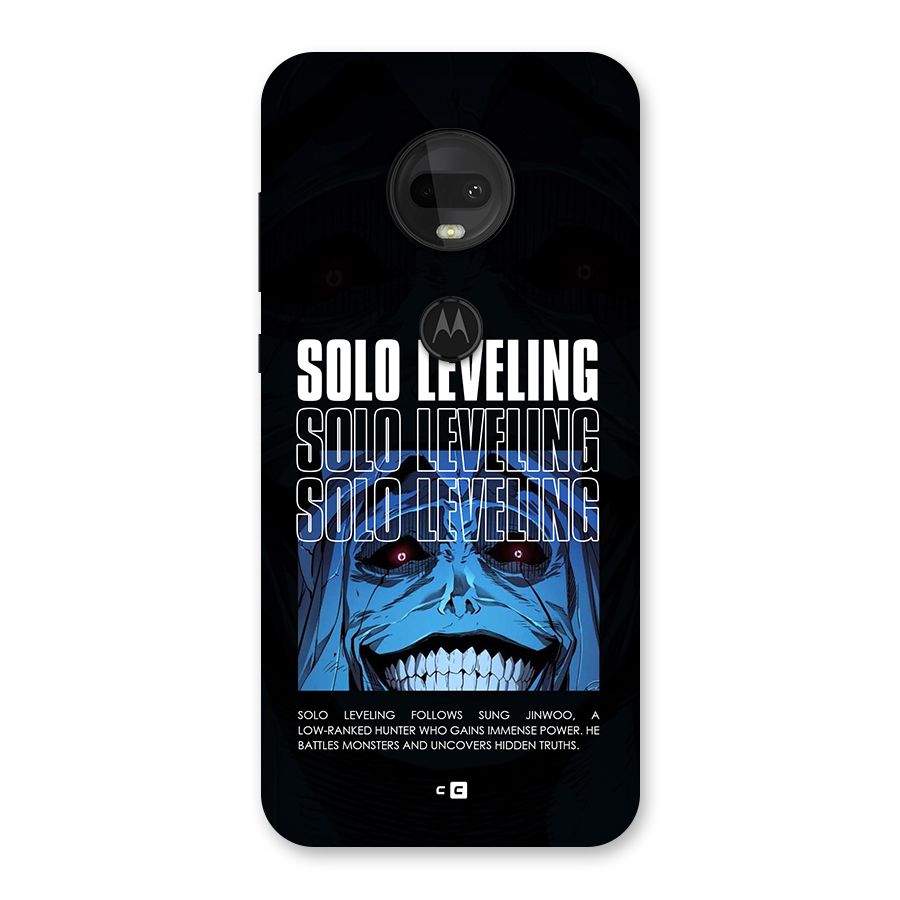 Solo Leveling Typo Back Case for Moto G7