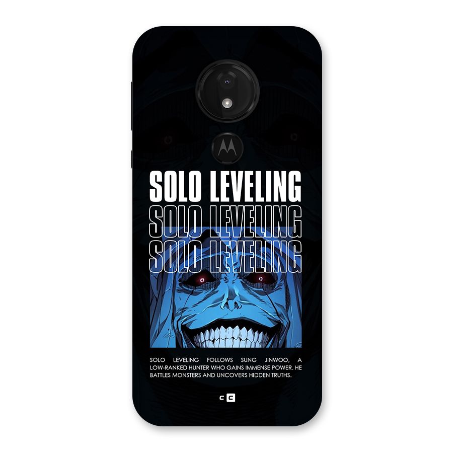 Solo Leveling Typo Back Case for Moto G7 Power
