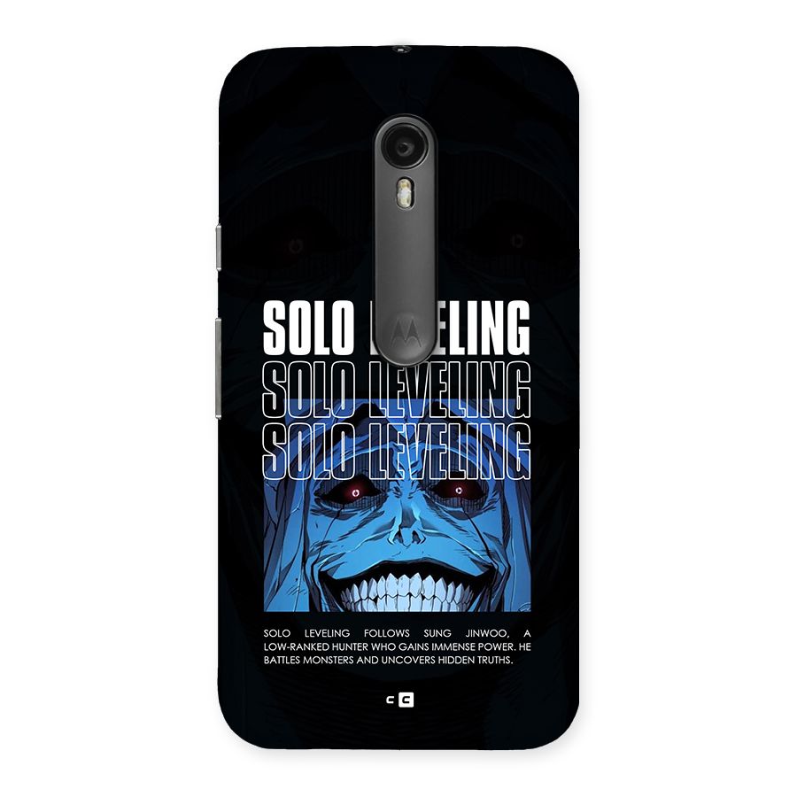 Solo Leveling Typo Back Case for Moto G Turbo