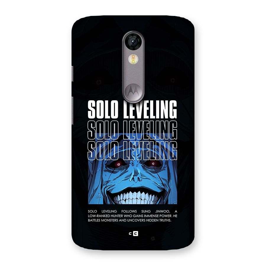 Solo Leveling Typo Back Case for Moto X Force