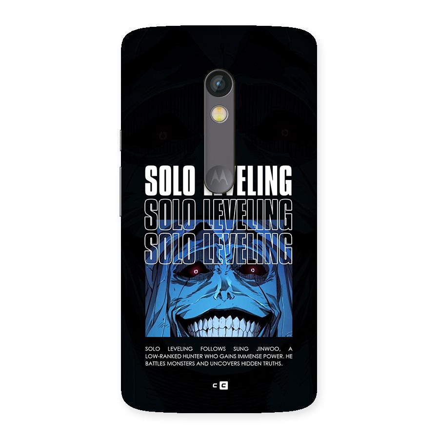 Solo Leveling Typo Back Case for Moto X Play